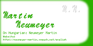 martin neumeyer business card